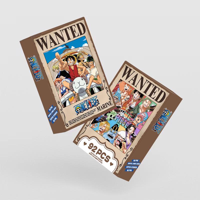 92 Карточки LOMO по One Piece: Двусторонние HD-печатные плакаты и наклейки