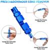 Bicycle Valve Core Remover Tool Aluminum Alloy Bike Valve Core Tightening Wrench for Presta for Schrader Valve Stem Core Remover Repair Tool