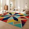 Bohemian Symmetrical Geometric Carpet, Nordic Ins Style Living Room Floor Mat, Easy To Take Care of And Dirt-resistant