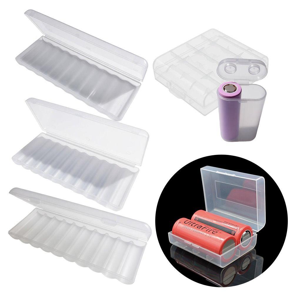 Clear Battery Storage Case Multi-slot Battery Storage Solution Portable Battery Box