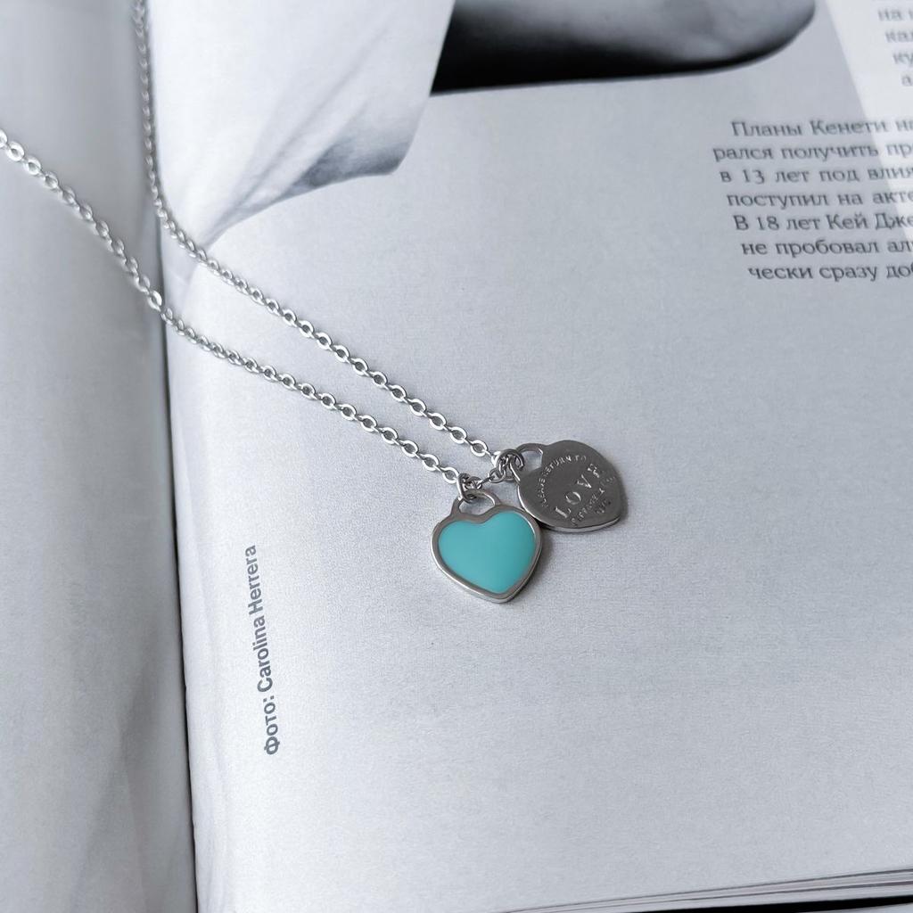 Серебряное колье с емаллю, вес изделия 3,58 гр (60001993)