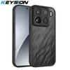 KEYSION Matte Translucent Black Phone Case for Xiaomi 15T 15T Pro 5G Soft Silicone+PC Clear Shockproof Cover for Xiaomi 15T Pro