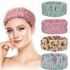 Коралловый флис широкая повязка на голову простая плюшевая повязка на голову милая однотонная повязка на голову для мытья лица женские аксессуары для волос