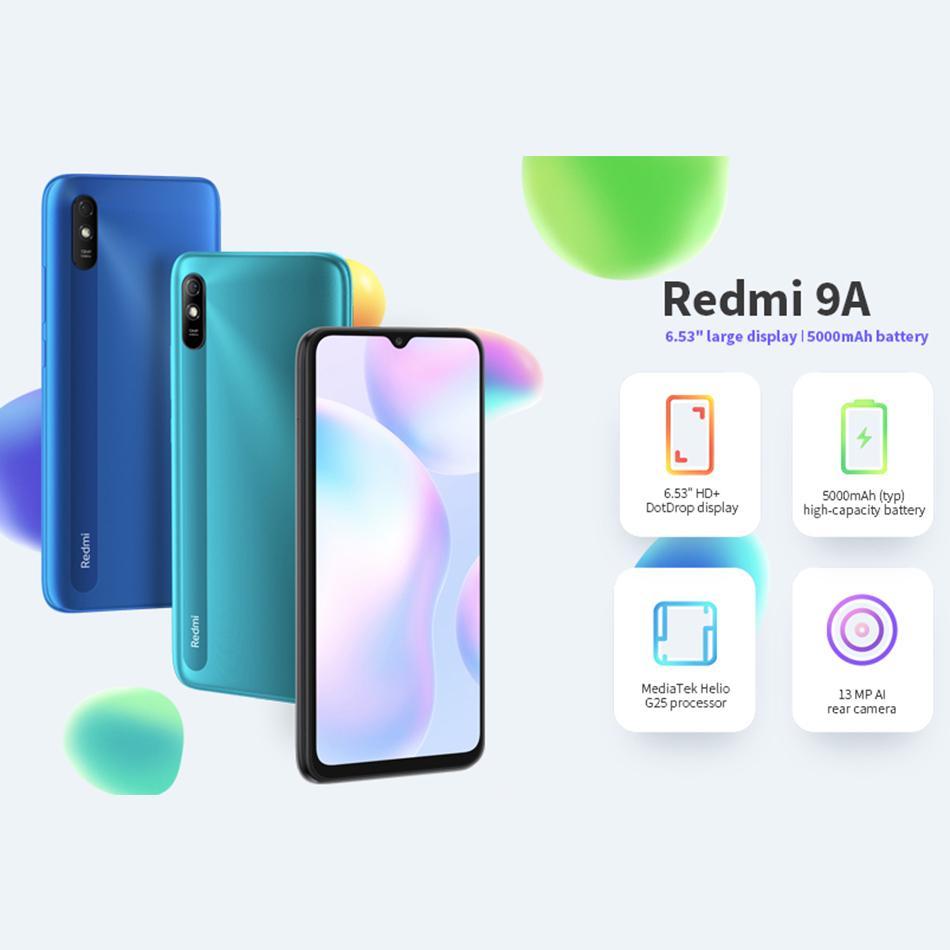 Xiaomi Redmi 9A Смартфон Redmi 9A 9 A MTK Helio G25 Octa Core Imaging Office Прямая трансляция Киберспорт Игры 6.53" DotDrop Дисплей
