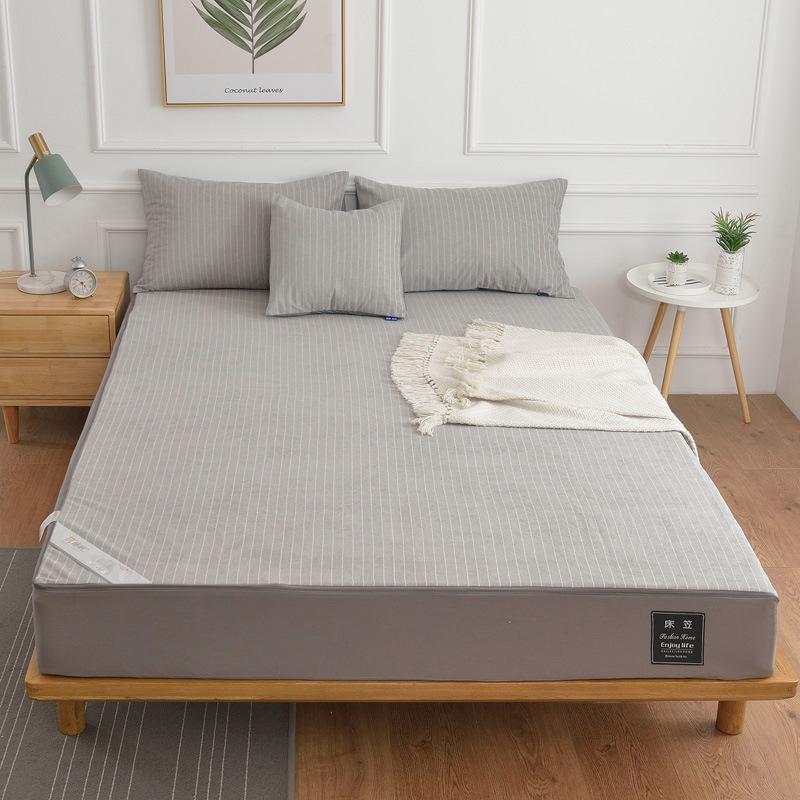 Хлопчатобумажное полотенце, шестисторонняя водонепроницаемая простыня, противоскользящий коврик и коврик для защиты от мочи, покрывало Mengsi, молния, пылезащитный чехол