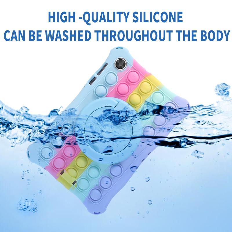 Чехол для планшета Lenovo Tab M10 FHD Plus 10,3 TB-X606F/X, детский силиконовый чехол с вращающейся подставкой для Lenovo M10 2nd X306F/X, чехол