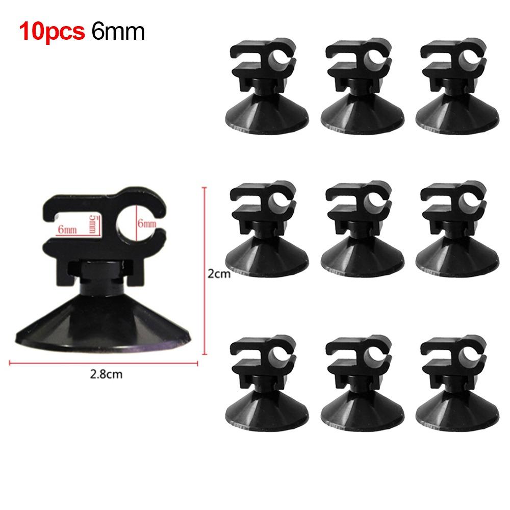10Pcs ABS Plastic Rubber Fish Tank Sucker Clip Oxygen Tube Clip  for Power Cord Filter Wire