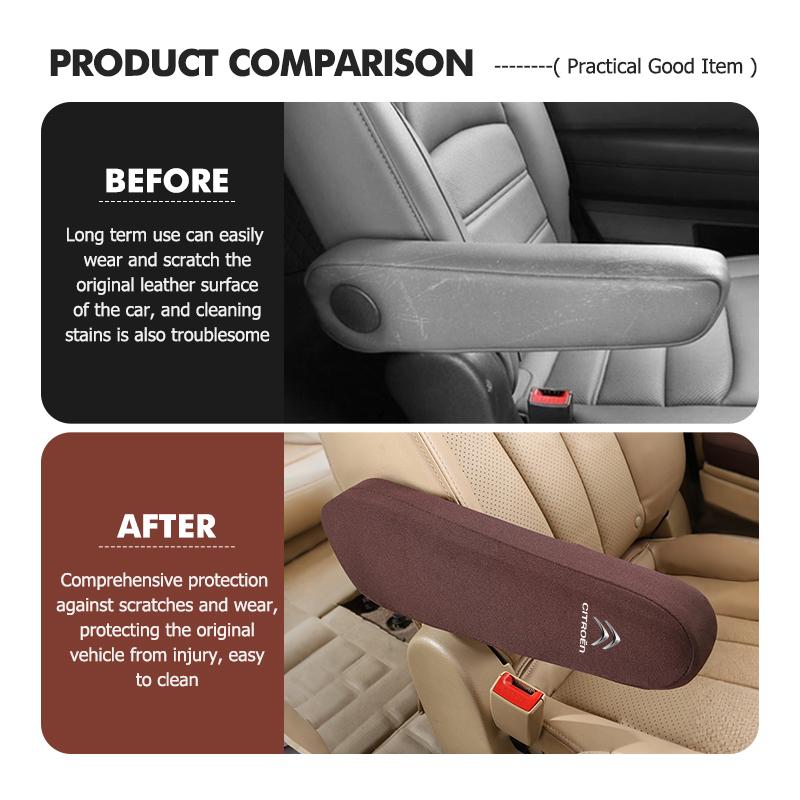 Car Armrests Cover Centre Console Front Seat Armrest Protector For Citroen Grand Berlingo Jumper Celysee Xsara Picasso Aircross ane123