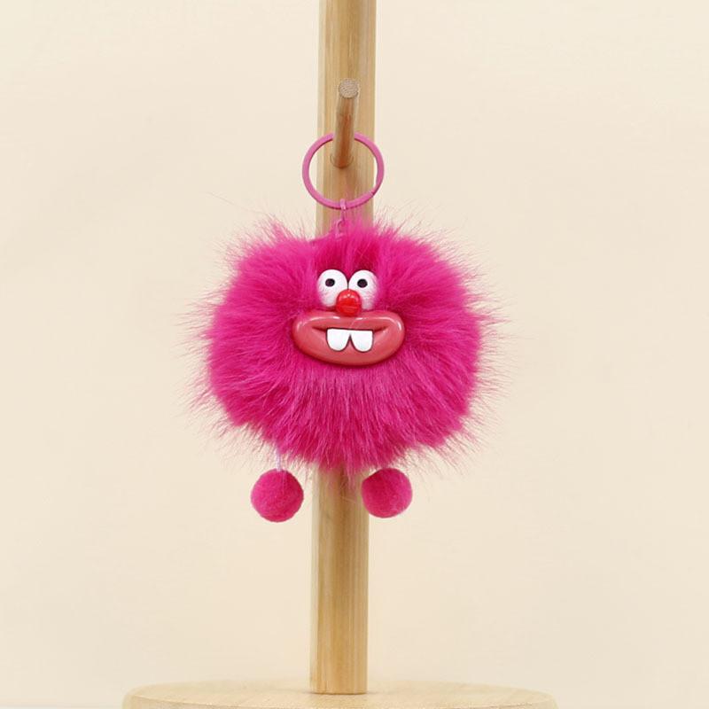 Уголь Пучеглазый Милый Шарик Плюшевый Брелок Шарм для Рюкзака Мягкий Подарок для Студентов