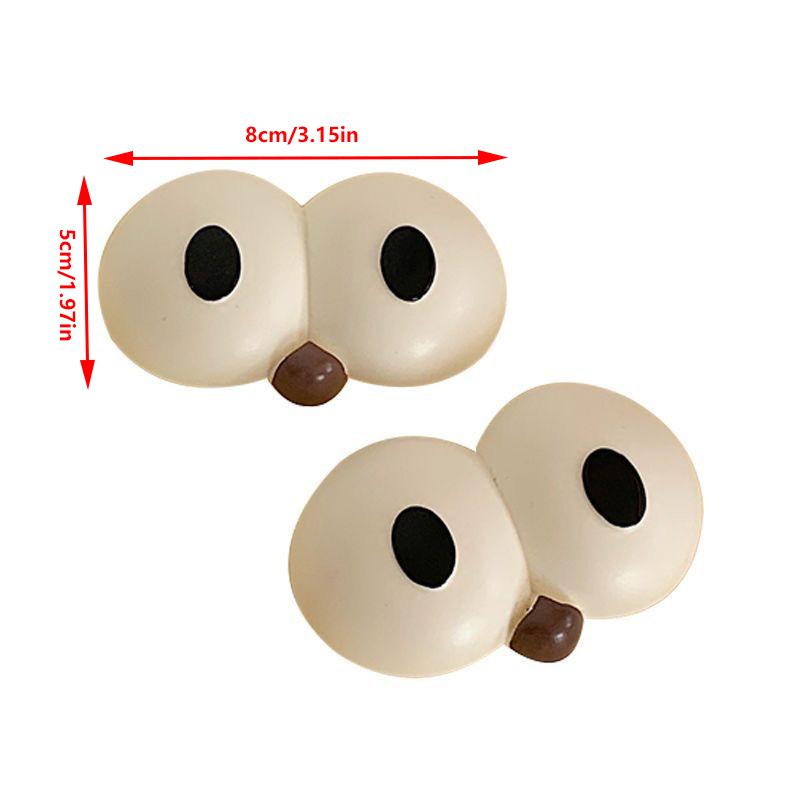 1 Pair Cartoons Funny Anime Accessories Funny Big Eye Diy Decoration Shoe Buckle Buckle Shoe Flower Buckle Charms Accessories