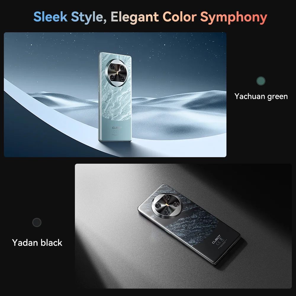 Cubot X90, смартфон Android 14, изогнутый AMOLED-дисплей 6,67 дюйма, 120 Гц, 16 ГБ ОЗУ, 256 ГБ встроенной памяти, процессор Helio G99, камера 100 МП, NFC