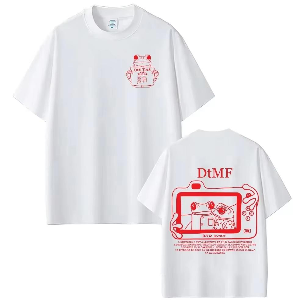 Summer New Bad Bunny Tour 2026 Debi Tirar Mas Photography DTMF Tshirt Unisexs Tshirt Retro Fashion Printed Pattern Tshirt
