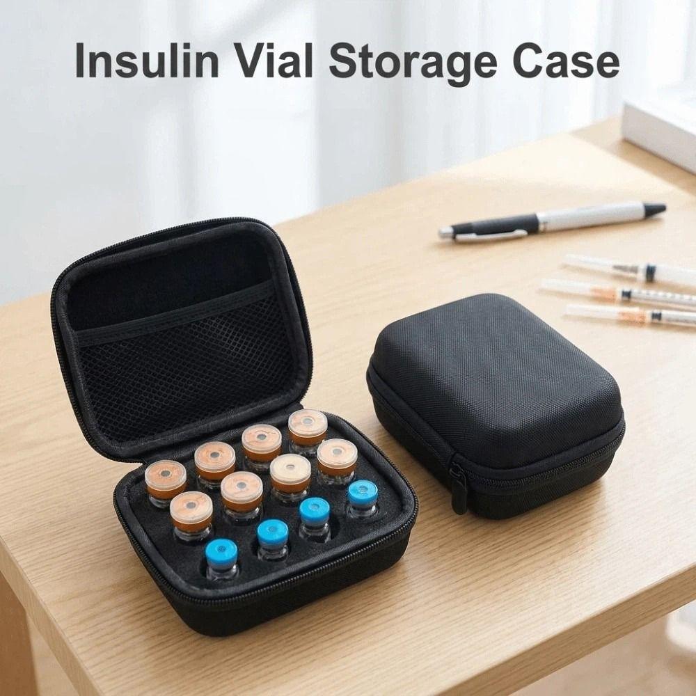 3/10ML Insulin Vial Storage Case Waterproof Essential Oils Carrying Box Insulin Organizer for Home