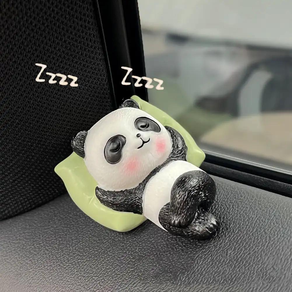 Милые мини-животные украшения для приборной панели автомобиля, украшения для центральной консоли, кукла, аксессуары для интерьера, панда, свинья, кролик