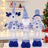 SantaClausReindeer Christmas Tree Snowman Decorations Creative Stretchable Plush Dolls Decorative Item