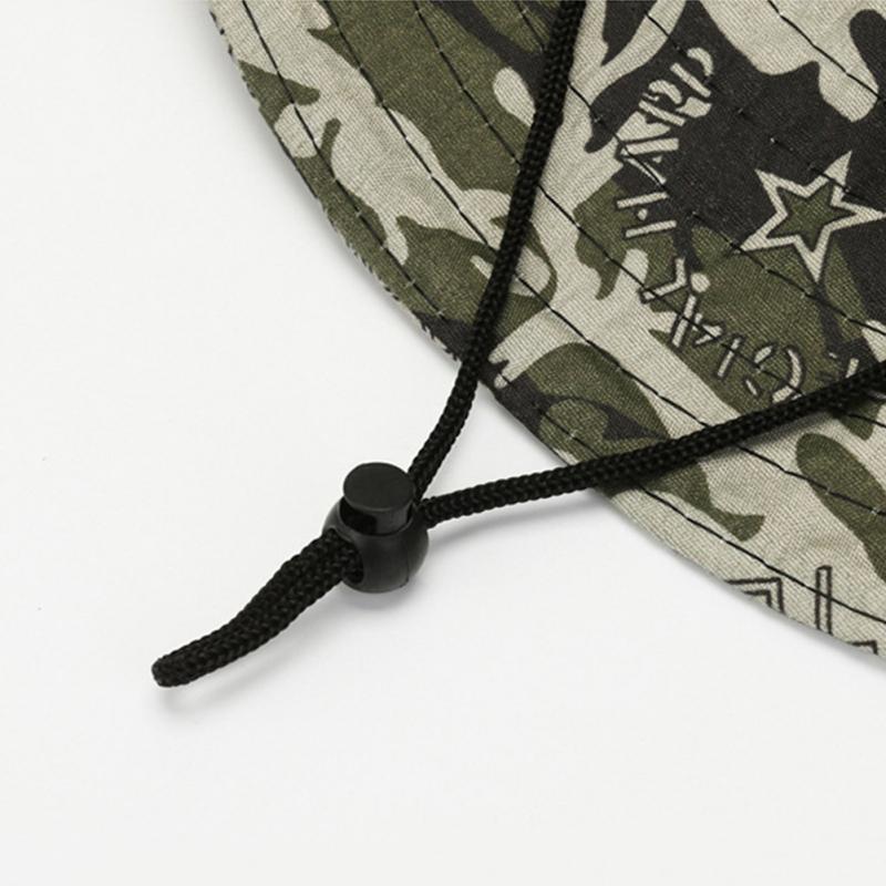 Летняя камуфляжная солнцезащитная панама для мужчин с широкими полями, ветрозащитная регулируемая шляпа от солнца, уличная походная шляпа для рыбалки