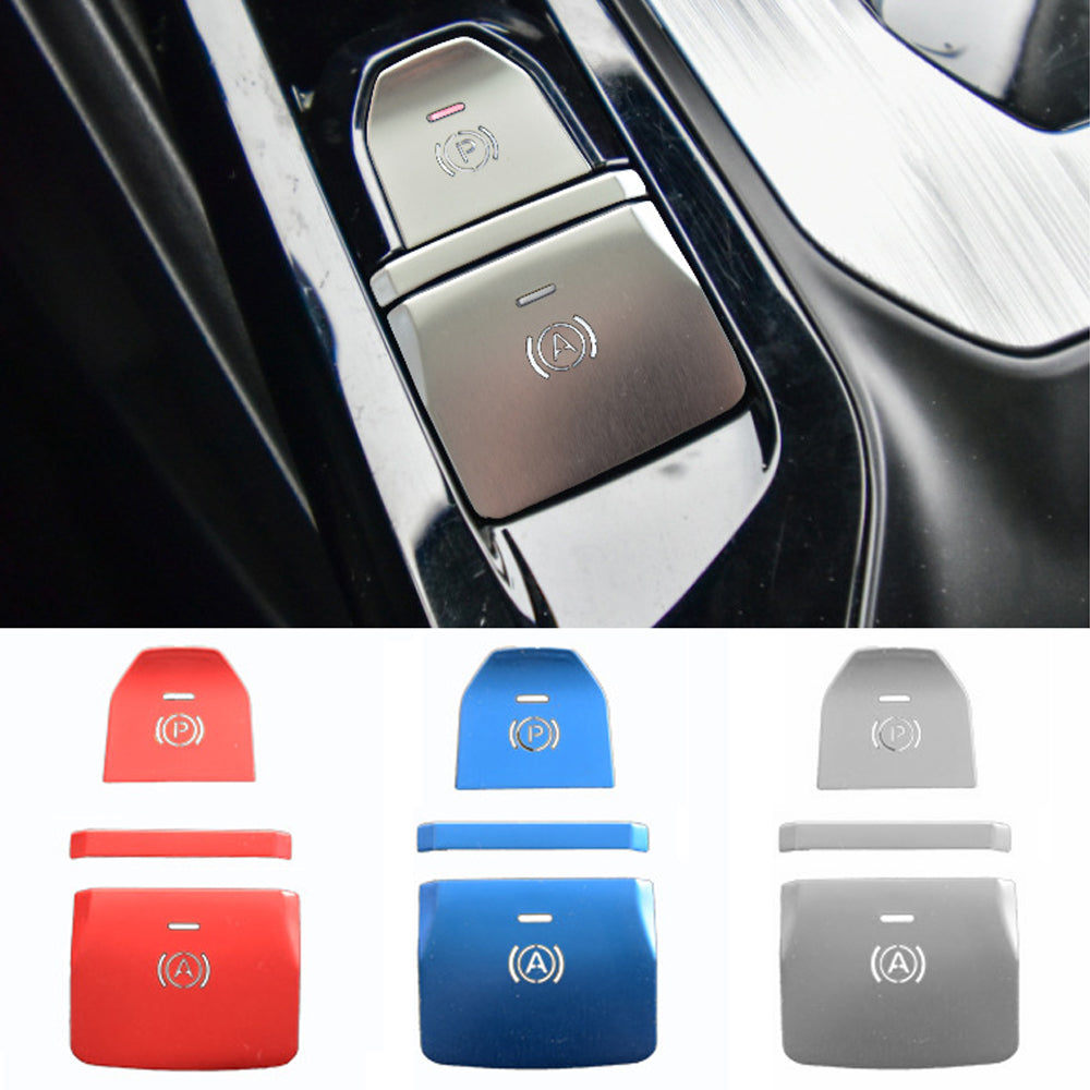 3 шт. литая автомобильная электронная кнопка ручного тормоза наклейка украшение кнопка ручного тормоза защитный чехол аксессуары для салона автомобиля для MG5