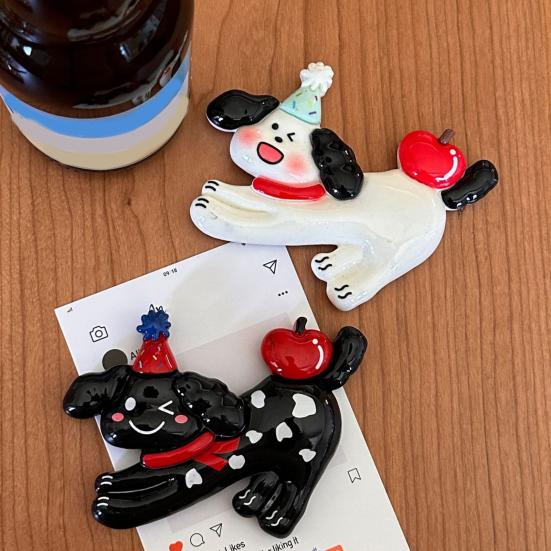 Мультяшная собака смола магнит на холодильник DIY кошка 3D котенок щенок магнитный