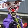 Jingle Jangle Demon Clown Mask - Halloween Ghost Face Headgear