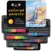 Professional Drawing Set of Pencil Crayons In Metal Box