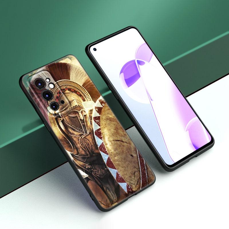 Спартанский черный силиконовый чехол для телефона OnePlus 9 10 11 12 ACE 2V Pro 9RT 10T 10R Nord CE 2 3 Lite N10 N20 N30 5G