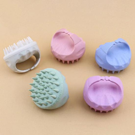 Scalp Massager Shampoo Brush with Soft Bristles Ergonomic Handle Portable Travel Hair Growth Dandruff Removal Scalp Exfoliator Scrubber Cleaning Brush