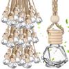 210Pcs 8Ml Hanging Car Air Freshener Diffuser Empty Clear Glass Essential Diffuser Oil Aromatherapy Fragrance Perfume Pendant Gl