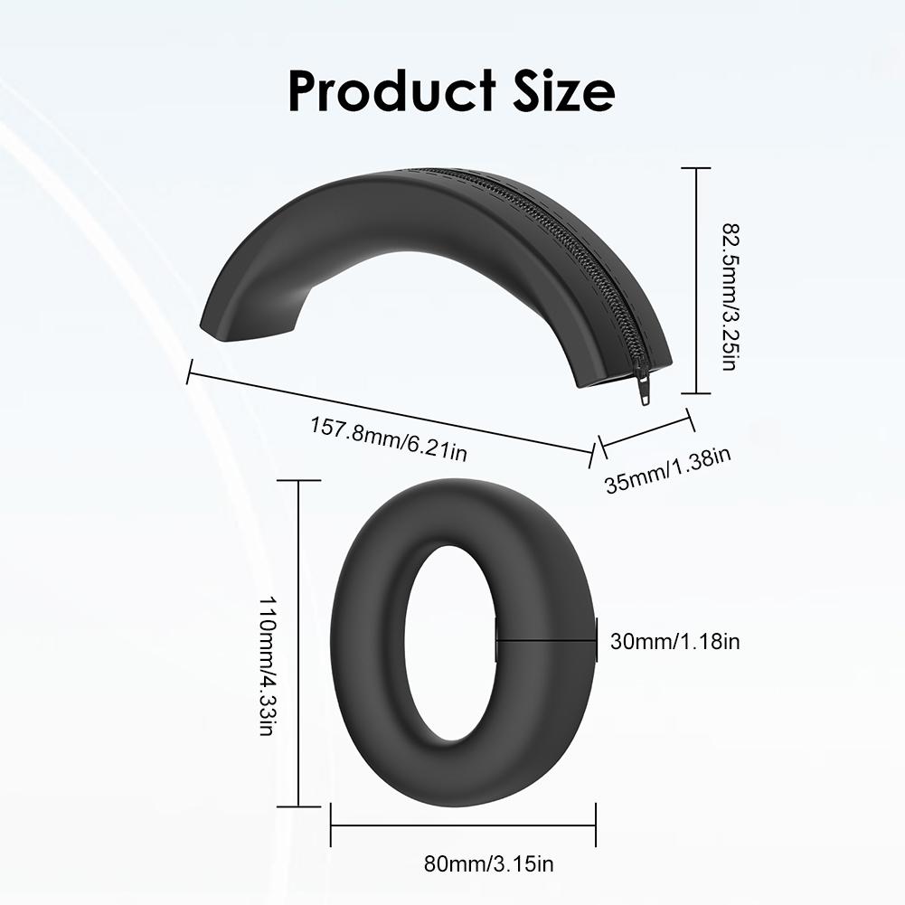 3 комплекта силиконовых амбушюров, водонепроницаемый чехол для наушников, однотонный защитный чехол для наушников Anker Soundcore Life Q20i