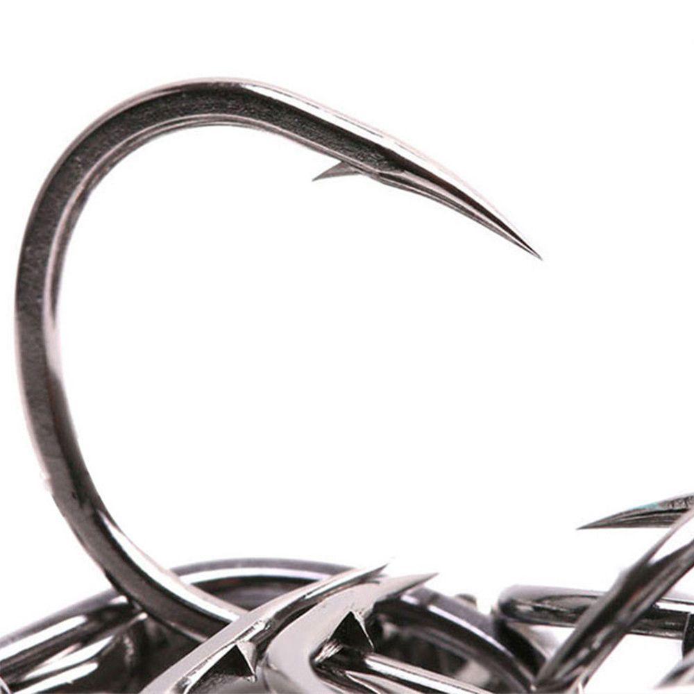 100PCS/SET Sharp Carbon Steel Barb Fishook Fishing Hooks Fish Bait Durable Head