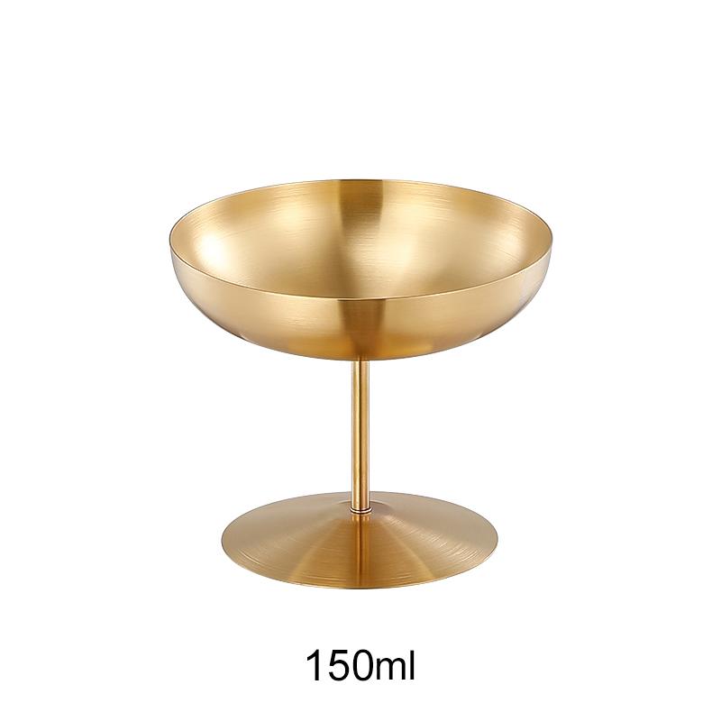 Чашка из нержавеющей стали 304, мороженое, десерт, высокие ножки, бар, винный ресторан, принадлежности