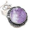 Lepidolite Stone Gemstone Handmade 925 Sterling Silver Gift Pendant 1.85" B1F46
