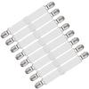 QBeau Comforter Clips, Bed Sheet Anti-Slip Clips, Elastic Bands, Adjustable Corner Clips, White, Set of 8