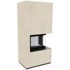 Modular Fireplace KRATKI FLOKI BOX Right 8 kW Ø 160 Quartz Sinter FOKOS SALE