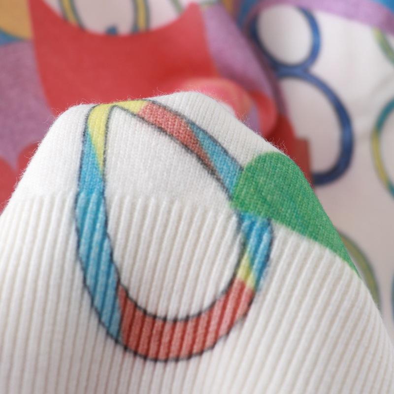 Винтажный женский свитер, пуловер с круглым вырезом, модный красочный вязаный топ с принтом пони, теплая подкладка с длинными рукавами