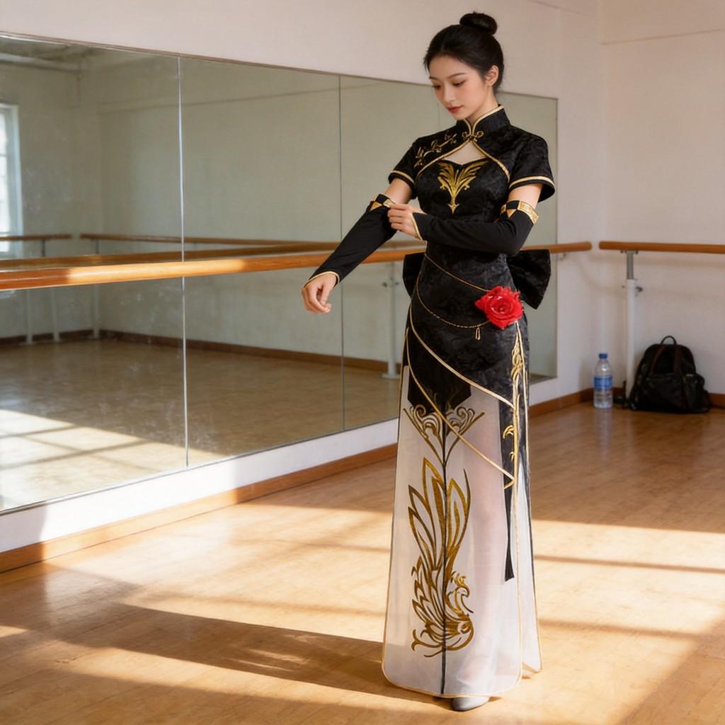Костюм для косплея Luo Tianyi с сетчатой тканью для Хэллоуина и сценических выступлений