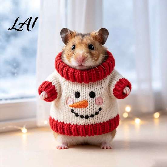 Small Animal Holiday Outfit Christmas Hamster Sweater Soft Knitted Cute Outfit Cozy Sugar Glider Warm Apparel Turtleneck Festive Winter Clothes for