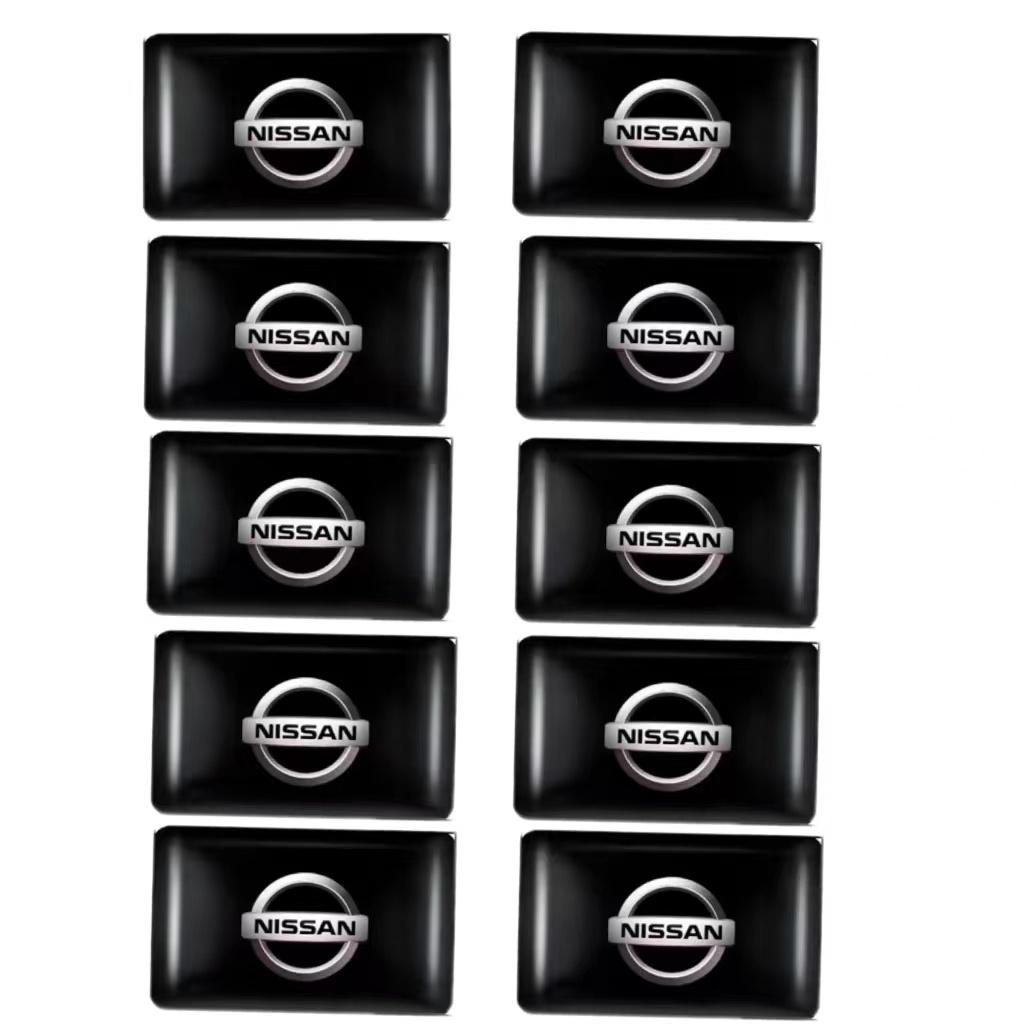 yxkpz10 11*18MM Car 3D Epoxy Emblem Stickers Decorative Accessories For Nissan X-Trail T32 T31 Qashqai J11 J10 Tiida Teana Navara Juke