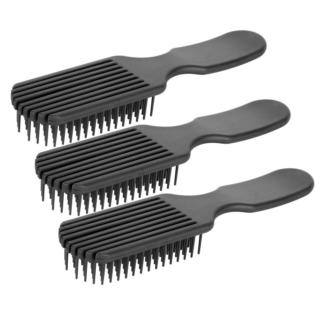 3pcs 9 Rows Hair Brush Wide Tooth Lightweight Ergonomic Detangling Brush for All Hair Types Styling