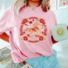 Chinese New Year Horse Cotton Shirts Year Of The Horse Lunar New Year Flower Oneck Printed Tops Ropa Mujer Retro Women Tee