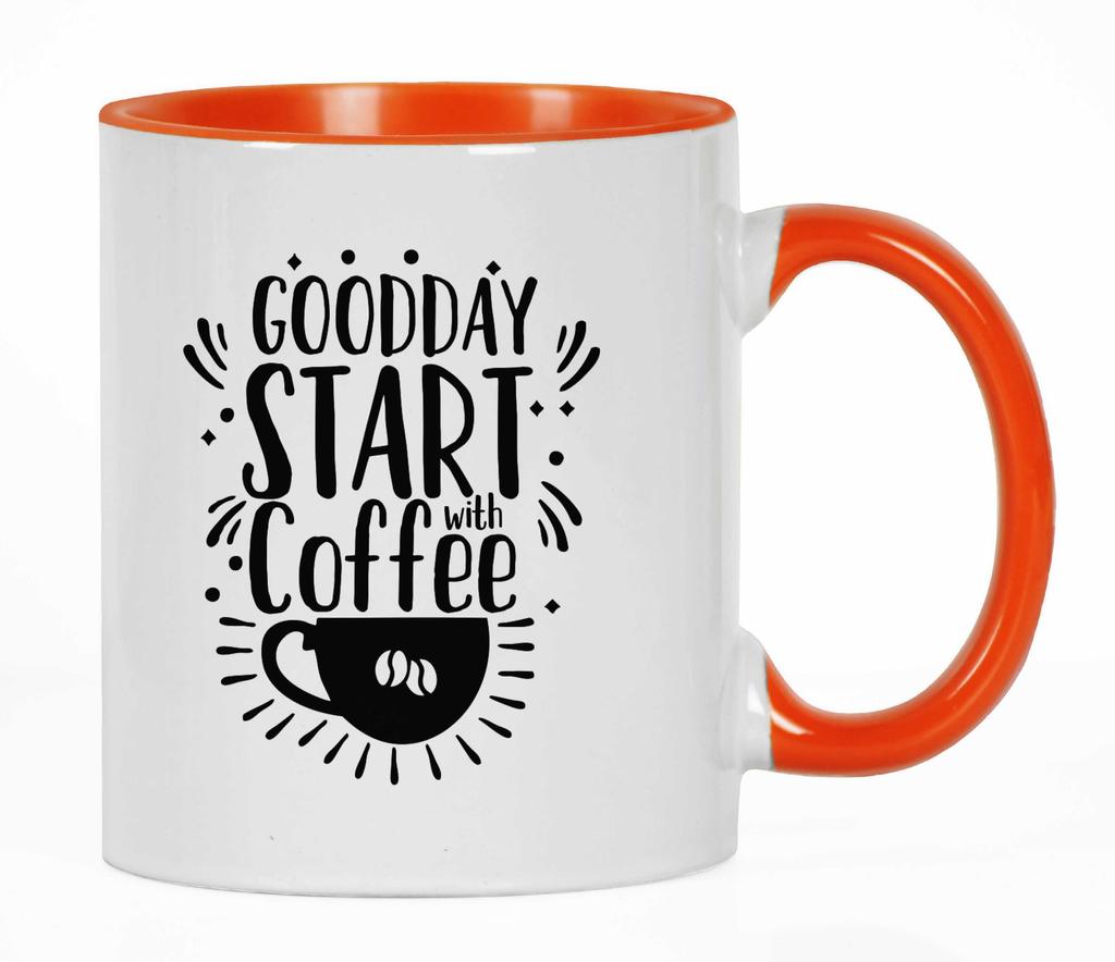 Inkdotpot Goodday Start With Coffee 11 Oz керамические кофейные кружки отлично подходят для коллег, боссов, подарков для кофе
