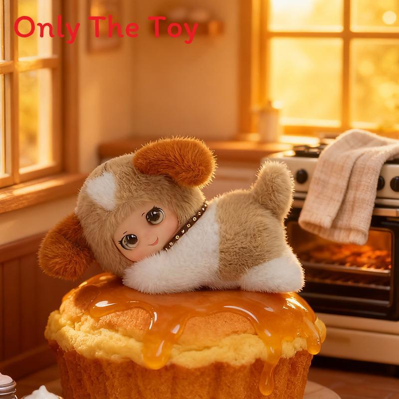 Plush Family Cat Face Toy With Short Faux Fur For Office Desk Decor