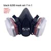 6200 Reusable Respirator Anti-fog Transparent Goggles With Protective Mask Classic Style Spray Paint Painting Safety Black Mask