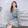 Женское клетчатое хлопковое платье-рубашка Betu в винтажном стиле