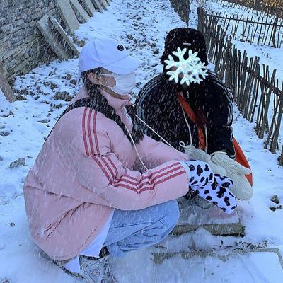 Зимнее корейское свободное женское пальто для студентов, плотная куртка в полоску, женские парки, розовая, черная верхняя одежда