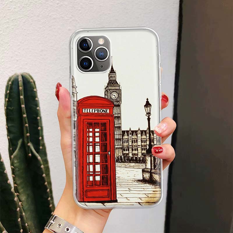 Лондон Великобритания Англия Флаг Для iPhone 17 Air 16 15 14 Plus 13 Mini 12 11 Pro Max Чехол для телефона 16E 7 Печать 8 SE Fundas Cove
