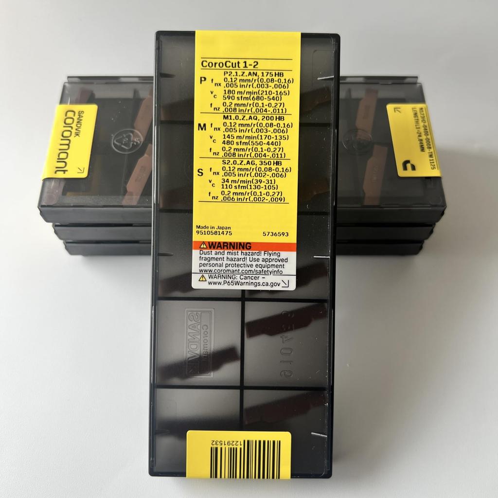 Sandvik / N123H2-0400-0008-TM 1125 / Оригинальная шведская пластина из твердого сплава 10 шт