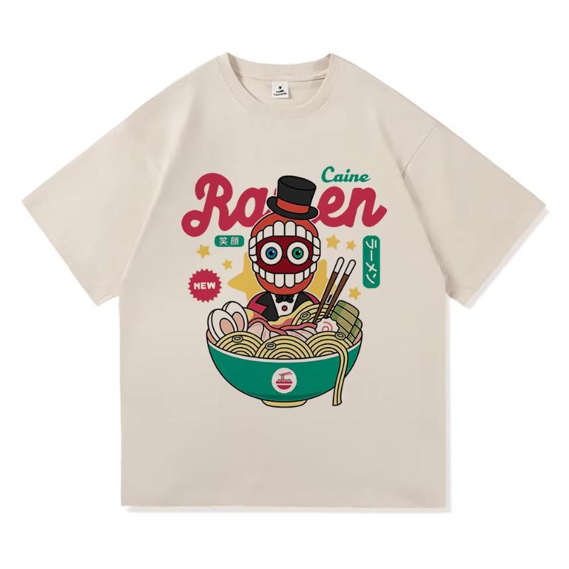 The Amazing Digital Circus Jax RaUnisex T Shirt Fashion Women Caine Pomni TShirt Unisex Cute Rabbit Noodles Cotton Tees Shirts