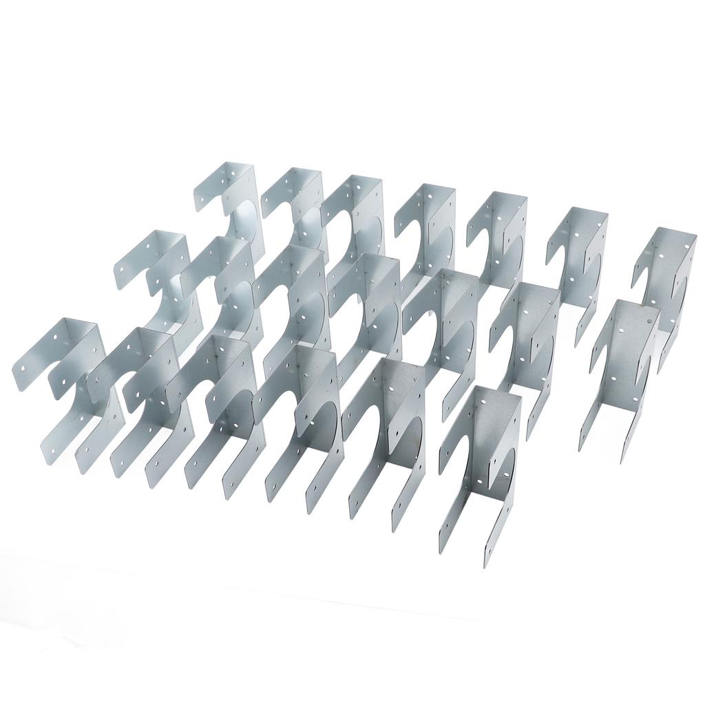 20pcs Metal Stud Shoes for Single Wood Studs Fits Up to 2?1/2 Inch Pipes Extra Support Wood Stud