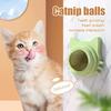 Catnip Ball Edible Catnip Ball Toy Safe Healthy Kitten Chew Teeth Cleaning Dental Toy Wall Treats Cat Lick Ball Toy for Indoor Cats