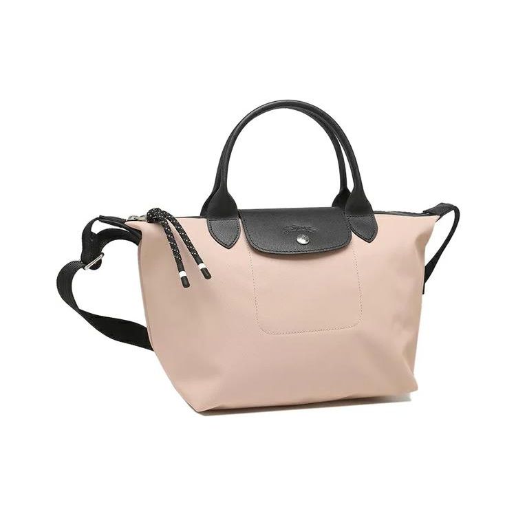 Longchamp Le Pliage Energy 25 Short Handle Recycled Canvas Crossbody Tote Bag Small Women bags Hawthorn-Red 1512HSR538